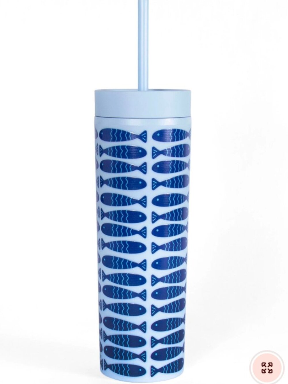 Coastal Fishy 16oz Acrylic Tumbler - Blue